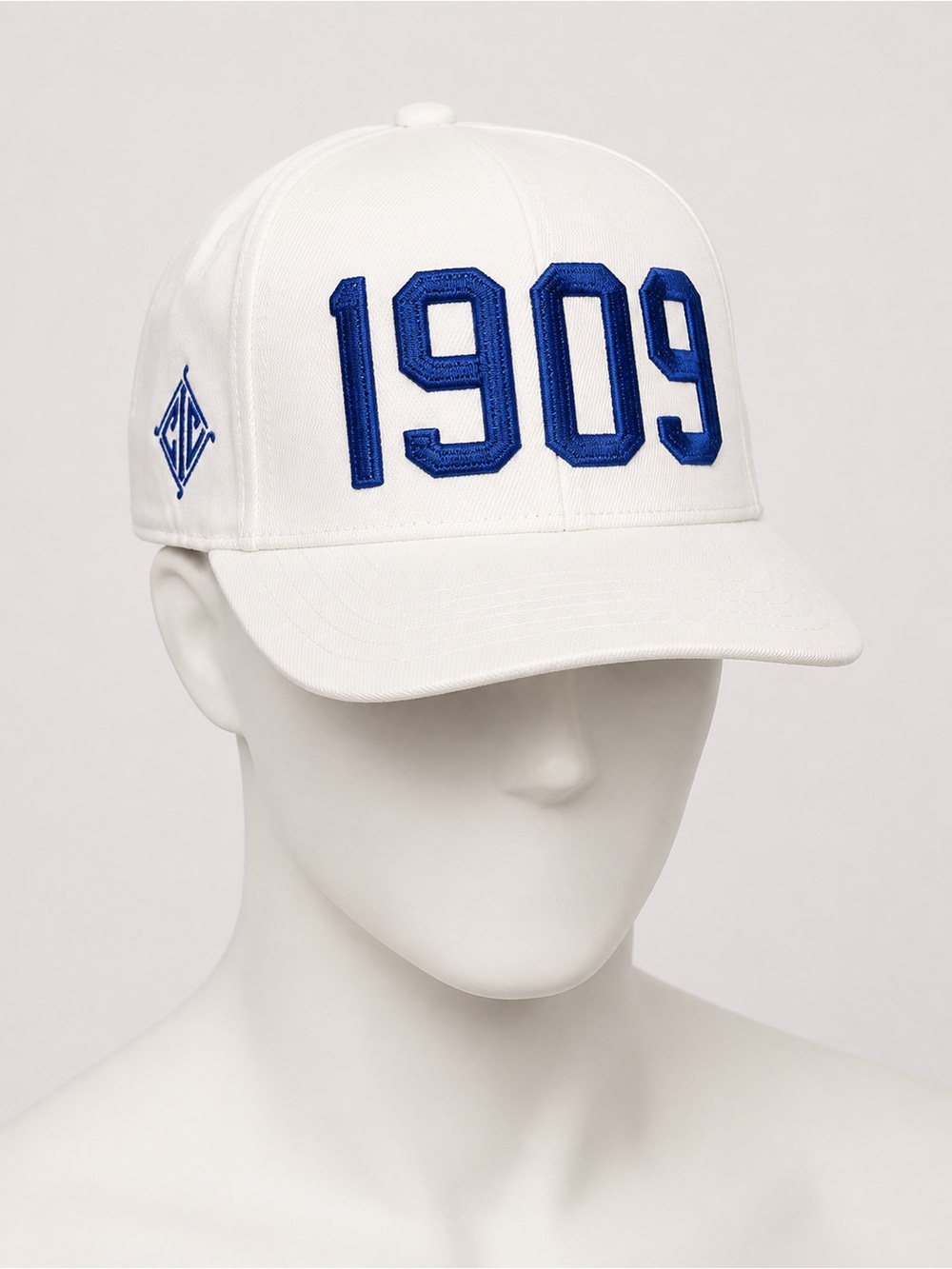 G/FORE White Baseball Cap with Royal Blue 1909 Embroidery